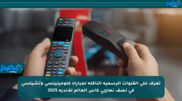 تعرف على القنوات الرسمية الناقلة لمباراة فلومينينسي وتشيلسي في نصف نهائي كأس العالم للأندية 2025